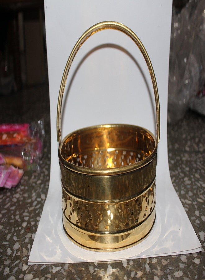 Odishabazaar Brass Pooja Flowers Basket (#69) - Image 1