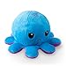 TeeTurtle Reversible Octopus Plushie 4Inch Purple Purple Blue TwoSided Flip Plush Toy with Embroidered Details Cute Mini Collectible Plush for Kids Teens and Adults - Image 3