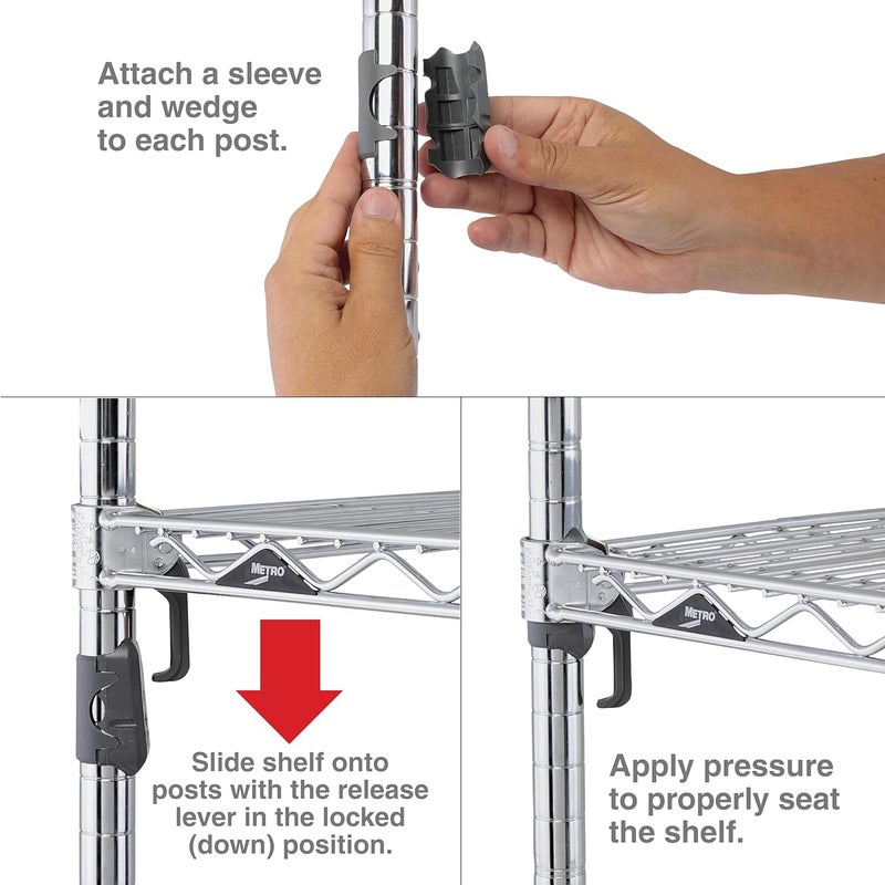 Metro SAKITA2 Replacement Levers/Wedges for Super Adjustable Super Erecta Wire Shelving - Image 3