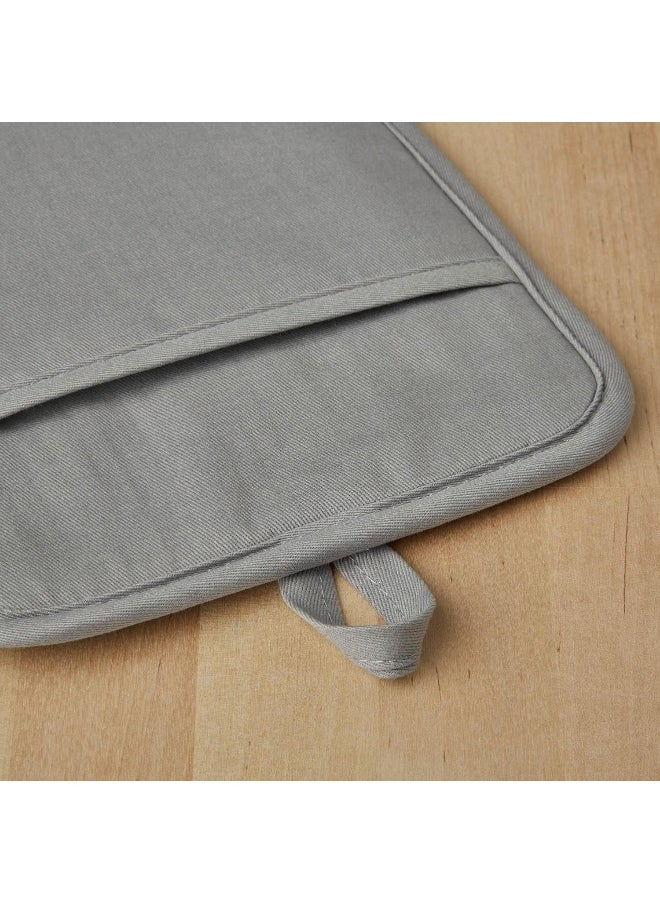 KitchenAid KitchenAid Ribbed Soft Silicone Water Resistant Pot Holder Set, Grey, 2 Piece Set  - Image 3