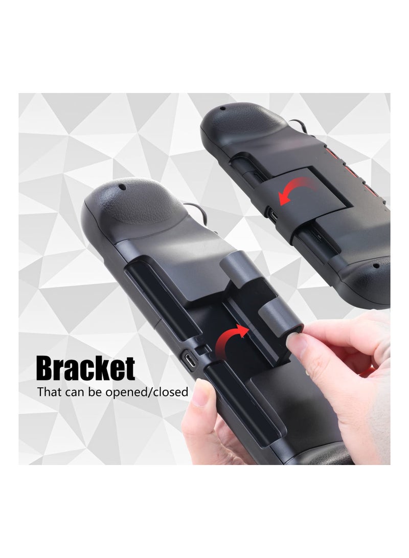 SYOSI قبضة مناسبة لـ Switch OLED، MAKINGTEC لإكسسوارات Switch OLED مع تخزين ألعاب ودعامة، قبضة يد متوافقة مع Nintendo Switch و Switch OLED - Image 4