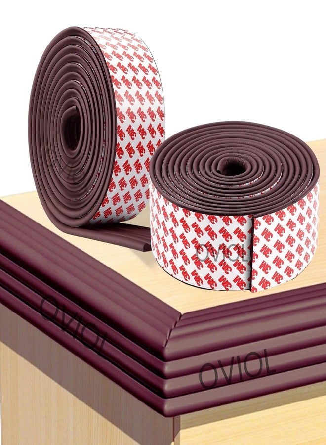 OVIOL 2 Pcs Corner Protector for Sharp Edges Thick Extra Soft Foam Table Corners Edge Protector Baby Proofing Products for Kids Table Desk Furniture, 6.5ft (2mtr) (Brown, Pack of 2) - Image 1
