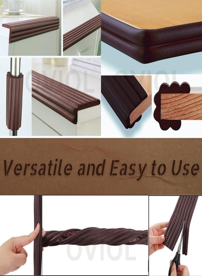 OVIOL 2 Pcs Corner Protector for Sharp Edges Thick Extra Soft Foam Table Corners Edge Protector Baby Proofing Products for Kids Table Desk Furniture, 6.5ft (2mtr) (Brown, Pack of 2) - Image 4