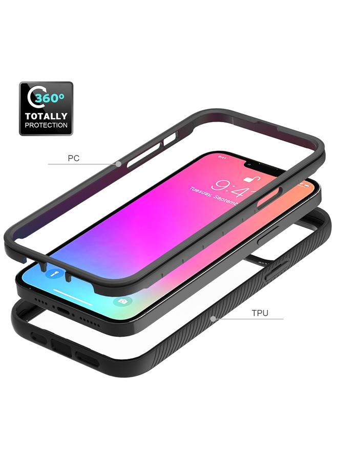 زبون جراب لهاتف iPhone 13 Pro Max Starry Sky بلون سادة مقاوم للصدمات من البولي كربونات + جراب واقٍ من مادة TPU - Image 3