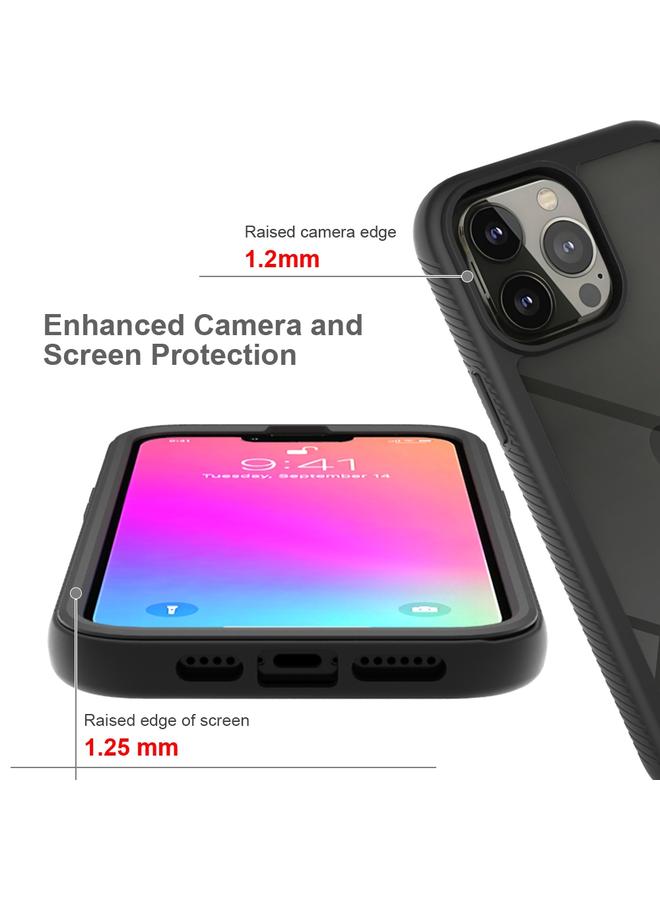 زبون جراب لهاتف iPhone 13 Pro Max Starry Sky بلون سادة مقاوم للصدمات من البولي كربونات + جراب واقٍ من مادة TPU - Image 4