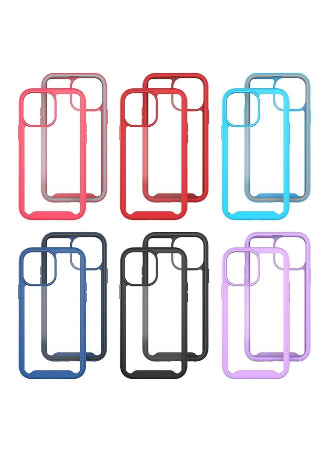 زبون جراب لهاتف iPhone 13 Pro Max Starry Sky بلون سادة مقاوم للصدمات من البولي كربونات + جراب واقٍ من مادة TPU - Image 2