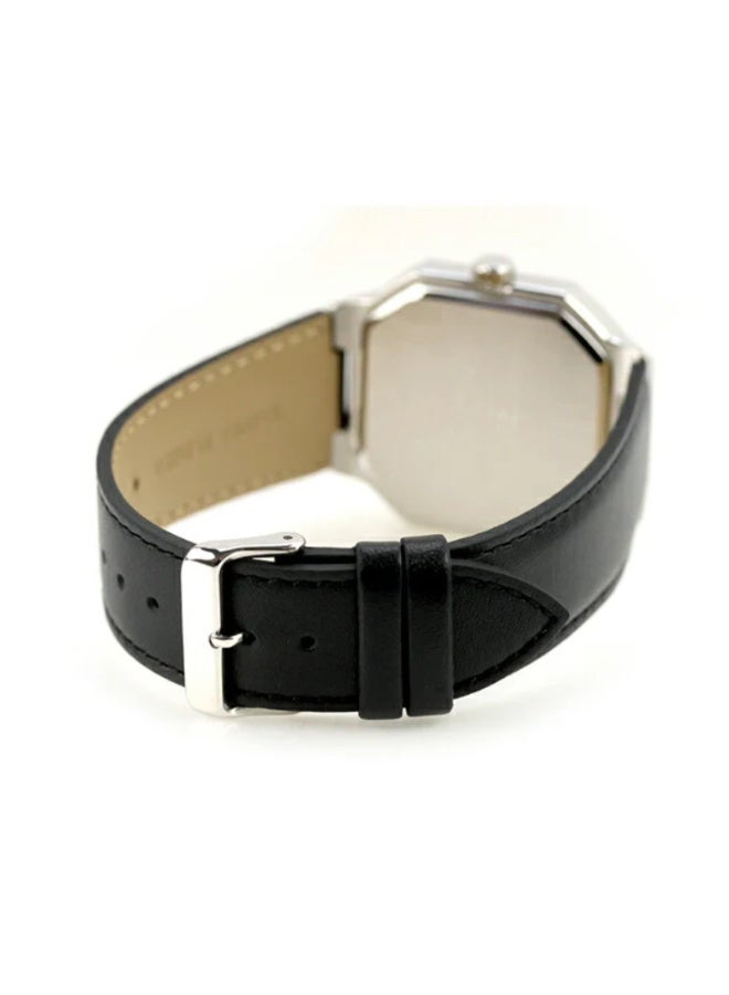 كاسيو ساعة كاسيو CASIO MTP-B195L-1AVDF للرجال بعقارب – مينا أسود، سوار جلد طبيعي، تصميم كلاسيكي للرسمية والاستخدام اليومي - Image 4