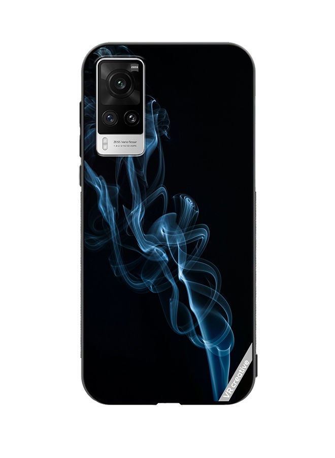 VR CREATIVE Protective Case Cover For Vivo X60 Pro Blue Layers Design Multicolour - Image 1