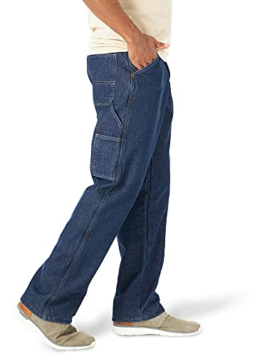 Wrangler Authentics Men's Fleece Lined Carpenter Pant,Dark Indigo,32W X 34L - Image 5