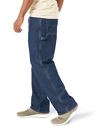 Wrangler Authentics Men's Fleece Lined Carpenter Pant,Dark Indigo,32W X 34L - Image 4