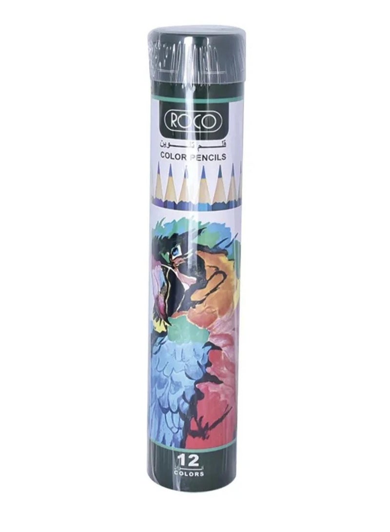 ROCO 12-Piece Color Pencil Set Multicolour - Image 1