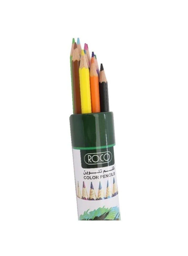 ROCO 12-Piece Color Pencil Set Multicolour - Image 2
