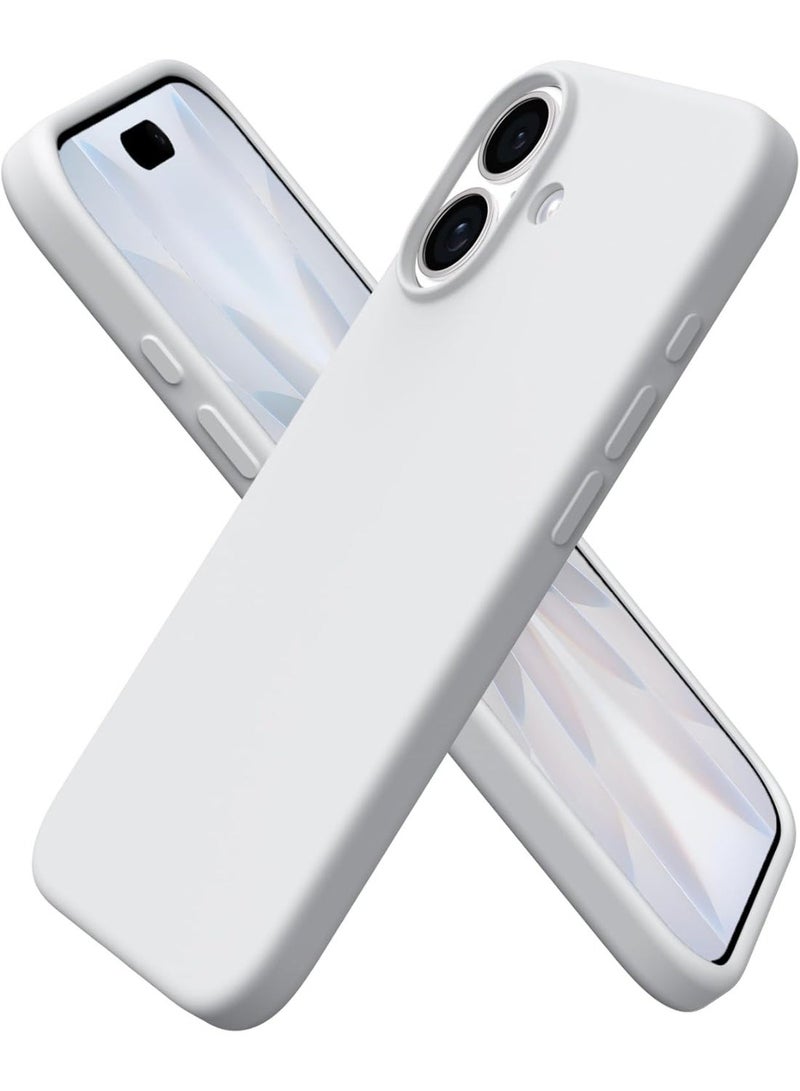 ACLIX Silicone Case Compatible with iPhone 17, Slim Liquid Silicone Phone Case with 3-Layer Soft Rubber Shockproof Bumper with TPU Lining (Grey) - Image 1
