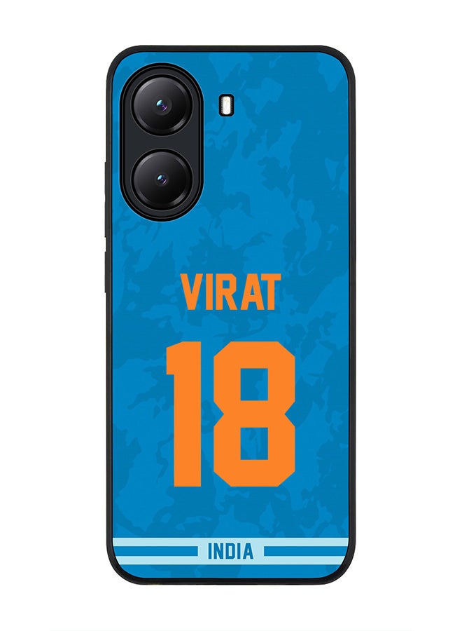 Stylizedd For Xiaomi Poco X7 Pro 5G Case,Slim fit Camera Protection, Shockproof Thin Phone cover  - India Virat Kohli, Jersey No 18 - Image 1