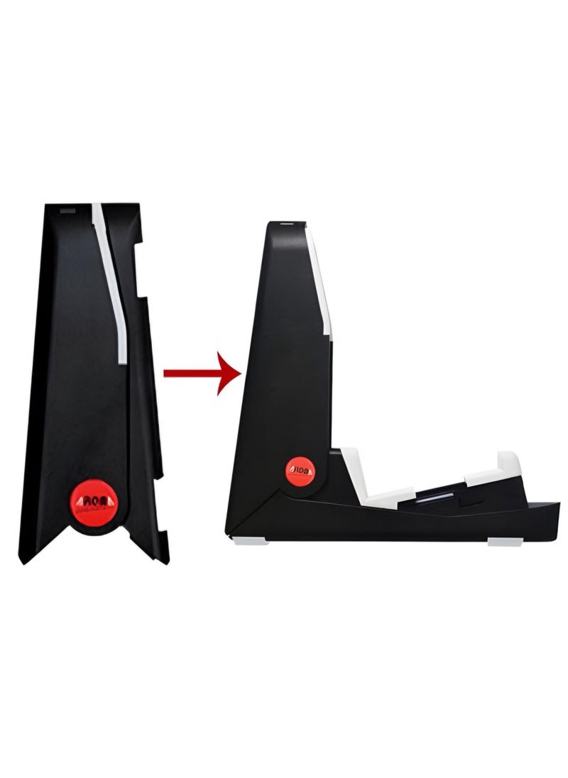 Aroma - AGS01 Portable Foldable Adjustable Floor Guitar Stand Holder for All Guitar Types Ukulele Mandolin - Image 1