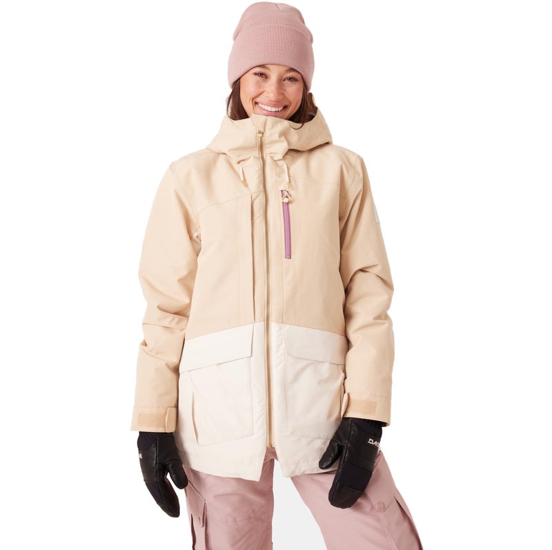 Roxy Women's Incline Parka Jacket – 15K Waterproof, Insulated, PFAS-Free, HYDROSMART Collar, Desert Combo, Medium - Image 1