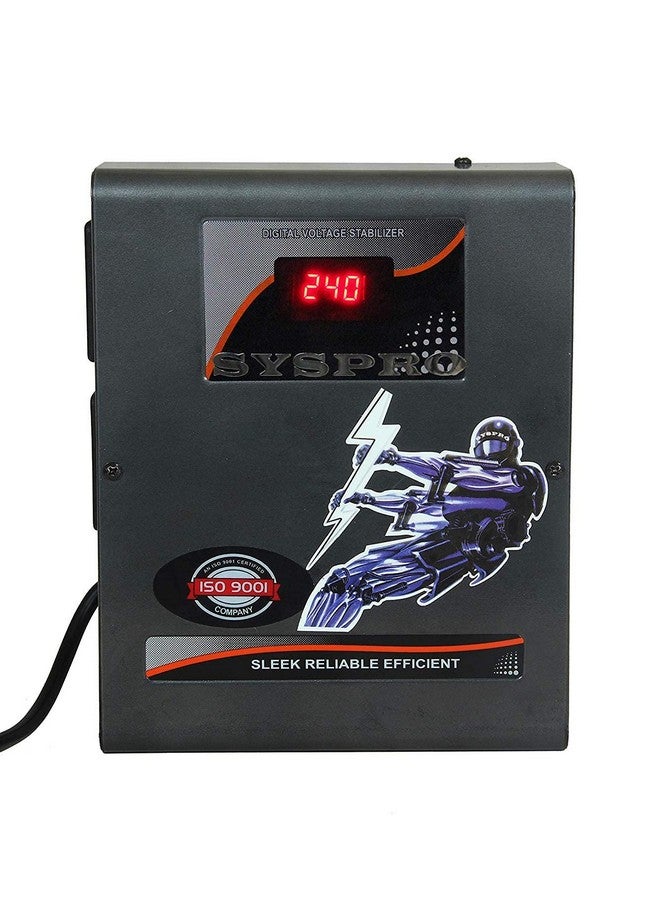 SYSPRO SYSPRO Big Marshal Digital Stabilizer for Double Door Refrigerator Fridge and Tabletop Stabilizer for 700 LTR (Working Range 130V -280 V) (Wall Mounted Digital Stabilizer) - Image 1