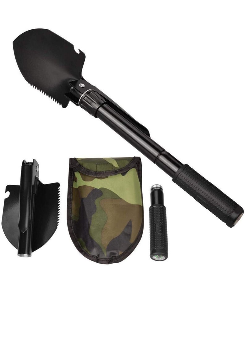 GO2CAMPS Mini Folding Shovel Miltary Multipurpose Tool For Outdoor Camping Shove Survival Portable With Carrying Pouch Camping Outdoor Tools  - Image 1