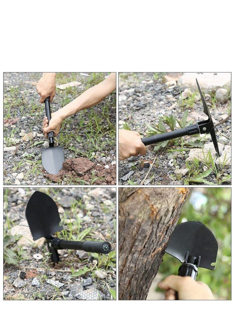 GO2CAMPS Mini Folding Shovel Miltary Multipurpose Tool For Outdoor Camping Shove Survival Portable With Carrying Pouch Camping Outdoor Tools  - Image 5