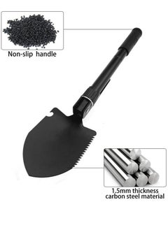 GO2CAMPS Mini Folding Shovel Miltary Multipurpose Tool For Outdoor Camping Shove Survival Portable With Carrying Pouch Camping Outdoor Tools  - Image 4