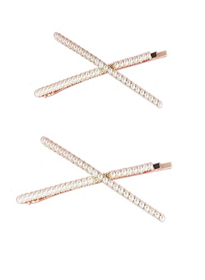 Arooman™ Bridal Golden Juda Pins For Women/Hair Pin Crystal Rhinestone Juda Pins For Women/Girls Wedding (701-392) - Image 2