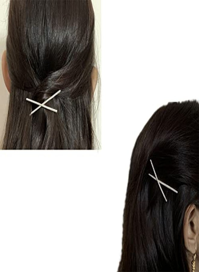 Arooman™ Bridal Golden Juda Pins For Women/Hair Pin Crystal Rhinestone Juda Pins For Women/Girls Wedding (701-392) - Image 4