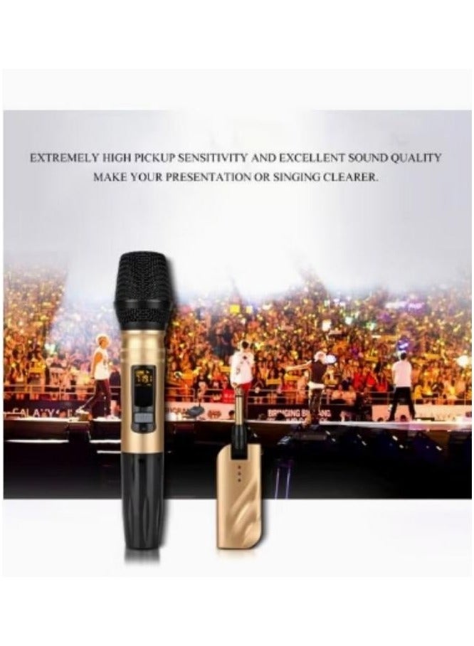 DUNISO Wireless Microphone, Professional Noise Canceling  Rechargeable Handheld Wireless Microphone with USB Receiver, ,Singing, DJ,High Vocal Quality,Plug and Play - Image 4