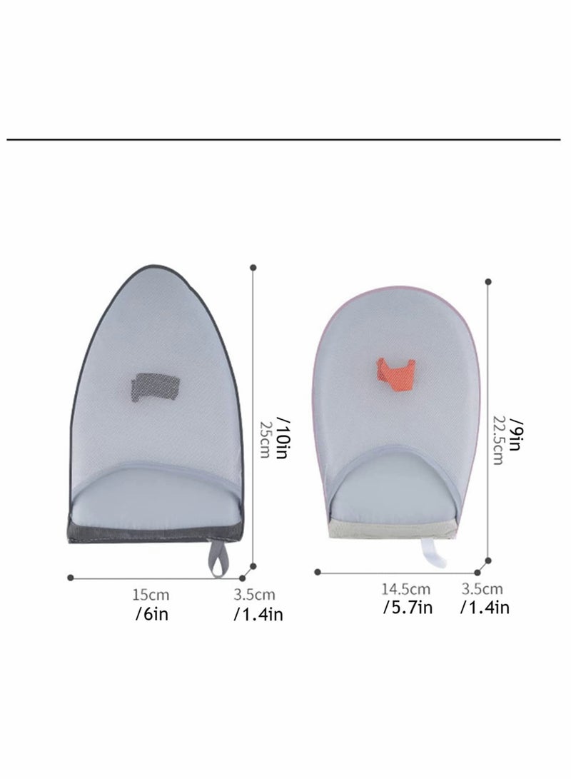 Excefore Portable Ironing Board Mini, Garment Steamer Ironing Glove Heat Resistant Waterproof Handheld Clothes Steamers Iron Board Glove for Business Trip Travel  - Image 3
