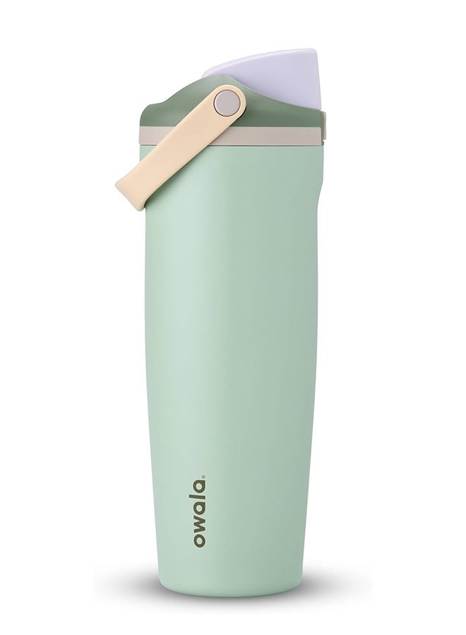 Owala 30oz FreeSip Sway Insulated Stainless Steel Water Bottle with Two-Way Spout, Built-In Straw and Bucket Handle, Made for Travel, School, and Sports,  BPA Free, Leak Proof - Image 1