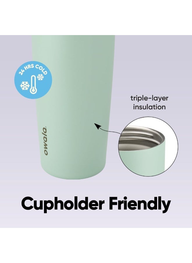 Owala 30oz FreeSip Sway Insulated Stainless Steel Water Bottle with Two-Way Spout, Built-In Straw and Bucket Handle, Made for Travel, School, and Sports,  BPA Free, Leak Proof - Image 4