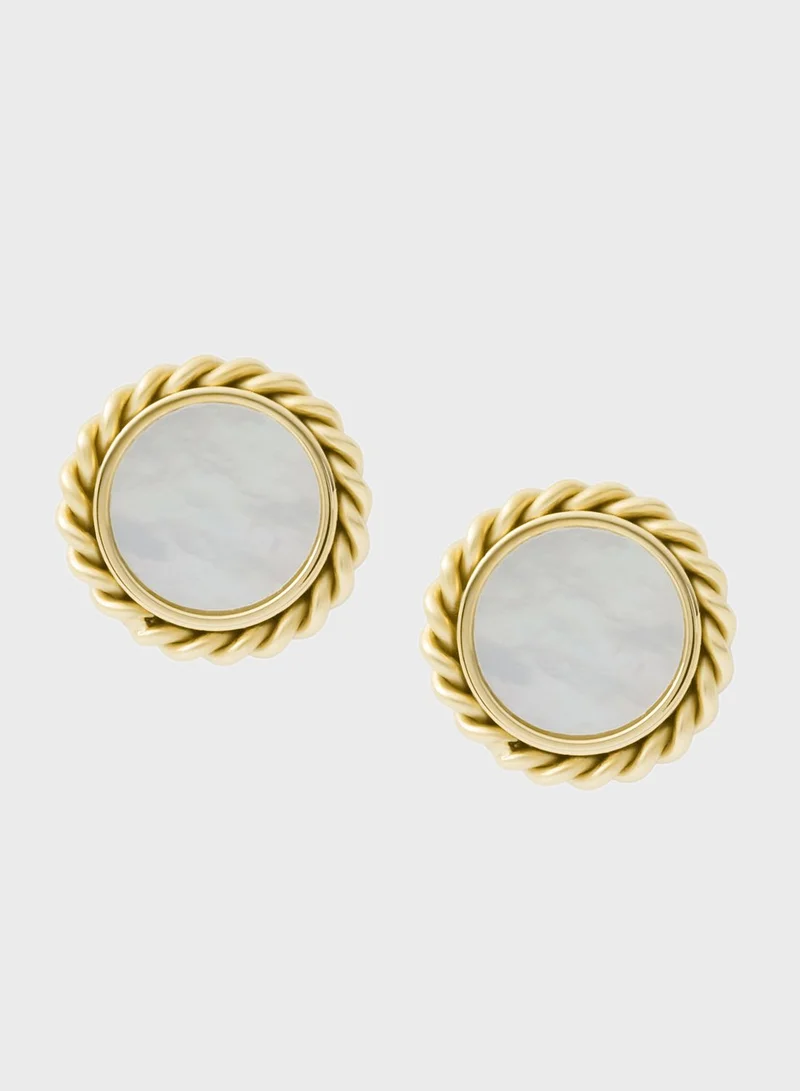 FOSSIL Stone Stud Earrings