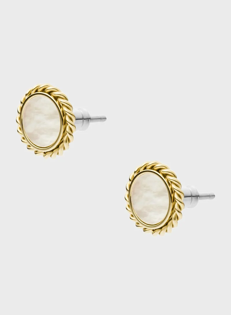 FOSSIL Stone Stud Earrings