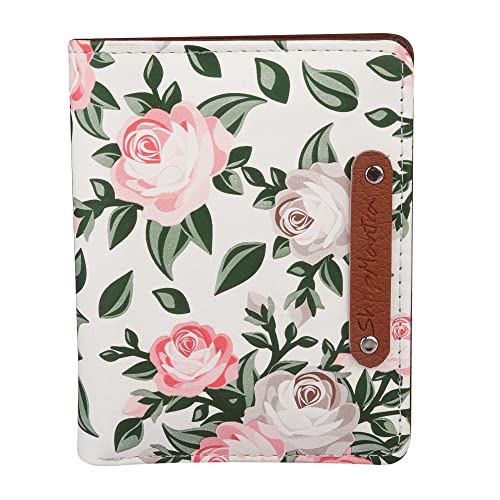 ShopMantra Small Wallet for Girls | Stylish Floral Pink Rose Design | Bi-Fold Faux Leather Wallet with Card & Coin Slots | Cute Small Purse - Image 1