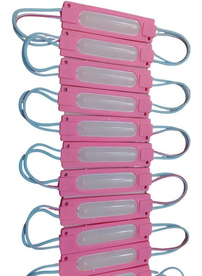 LED lighting capsule for car lights decoration 10 pieces (pink)