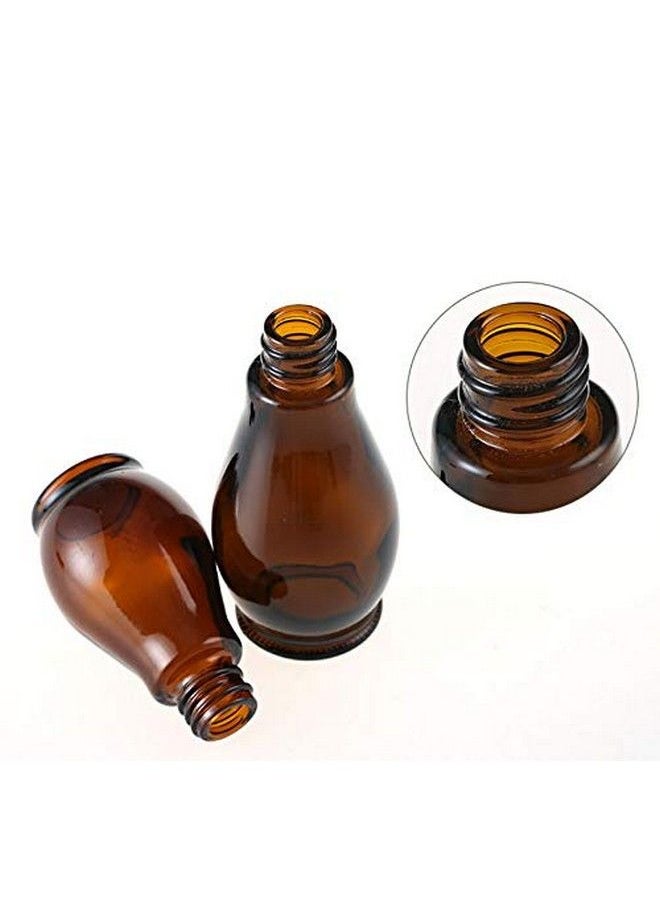 XINGZI - 2Pcs 50Ml/ 1.Oz Empty Refillable Amber Glass Lotion Pump Press Bottles Jars Vial Makeup Face Cream Facial Cleanser Toiletries Toner Liquid Travel Containers Emulsion Essential Oil Dispenser - Image 1