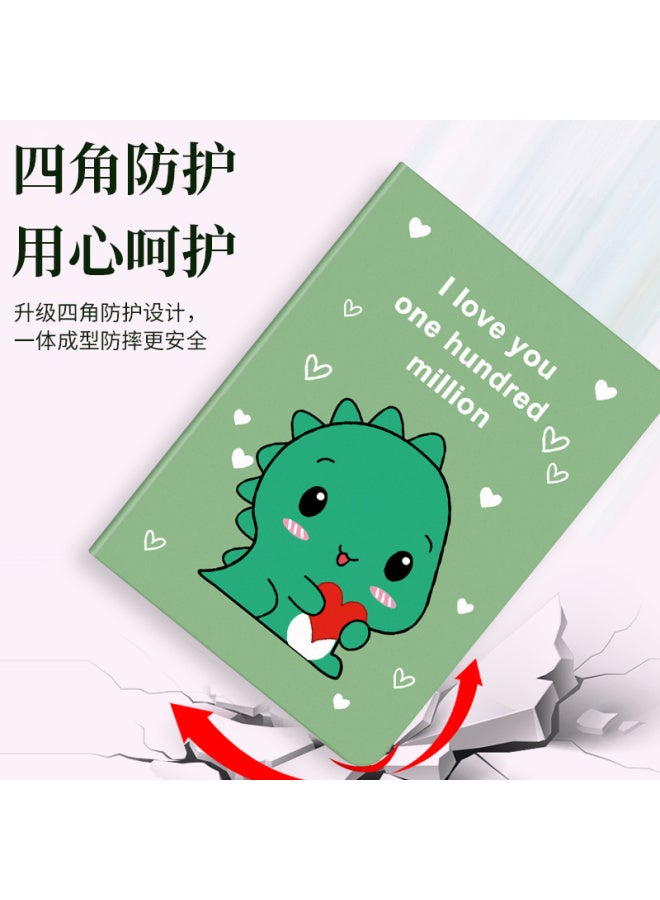 Jiang Ming حافظة حماية لجهاز آيباد ميني 5 بحجم 7.9 بوصة من جيانغمينغ لجهاز آبل اللوحي آيباد ميني 1/2/3/4/5 تصميم كرتوني عالمي مع قشرة ناعمة لطيفة على شكل ديناصور للأطفال الأولاد والبنات - Image 2