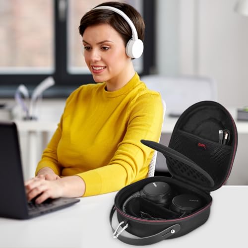 ZUJFPL EVA Hard Case Compatible with JBL Tune 710BT / 720BT / 770NC, and Sony WH-CH710N/WH-CH720N/WH-CH702N Noise Canceling Wireless Headphones, Premium Travel Protective Storage Bag - Black - Image 4