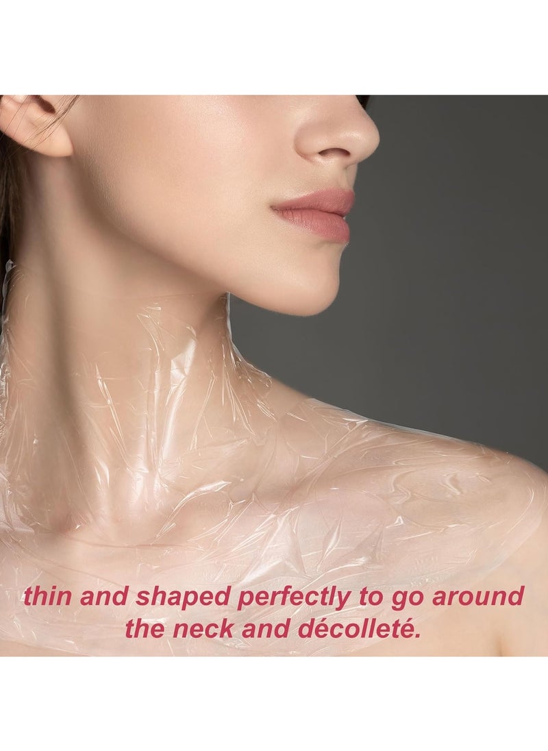 Generic 100pcs Disposable Neck Wrinkle Masks designed to lock in moisture and improve the appearance of aging skin and wrinkles.  - Image 3