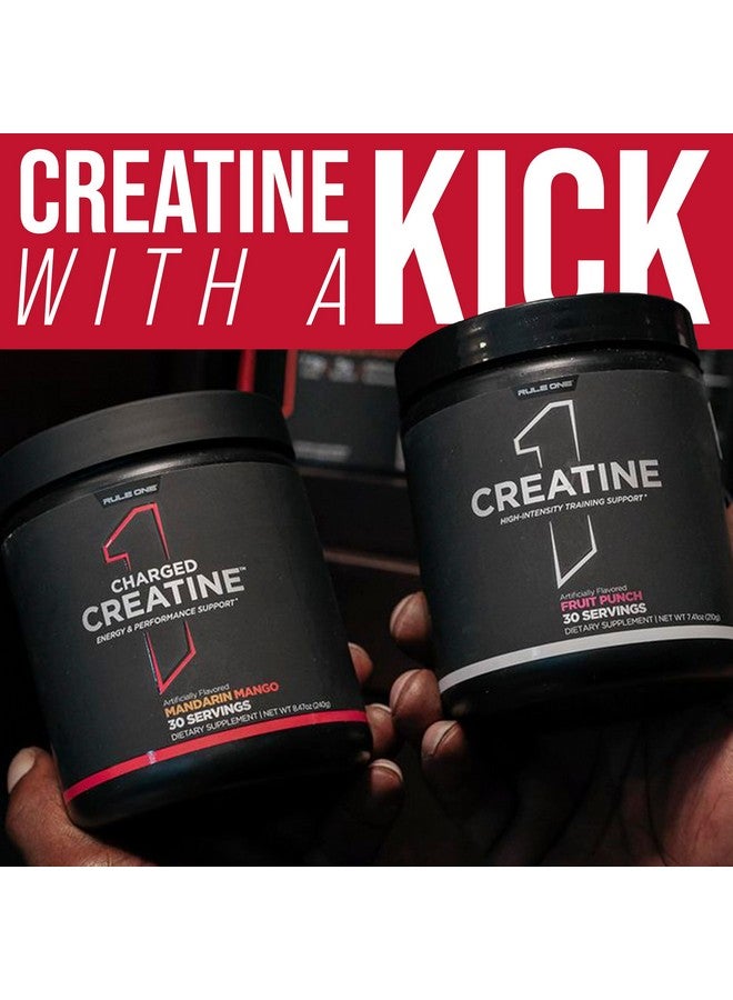 Rule 1 Proteins Rule 1 Charged Creatine - Multi-Function Workout Supplement with Creatine, Electrolyte, and Energy Blends for Intensity, Performance, & Hydration Support (30 Servings, Mandarin Mango) - Image 3