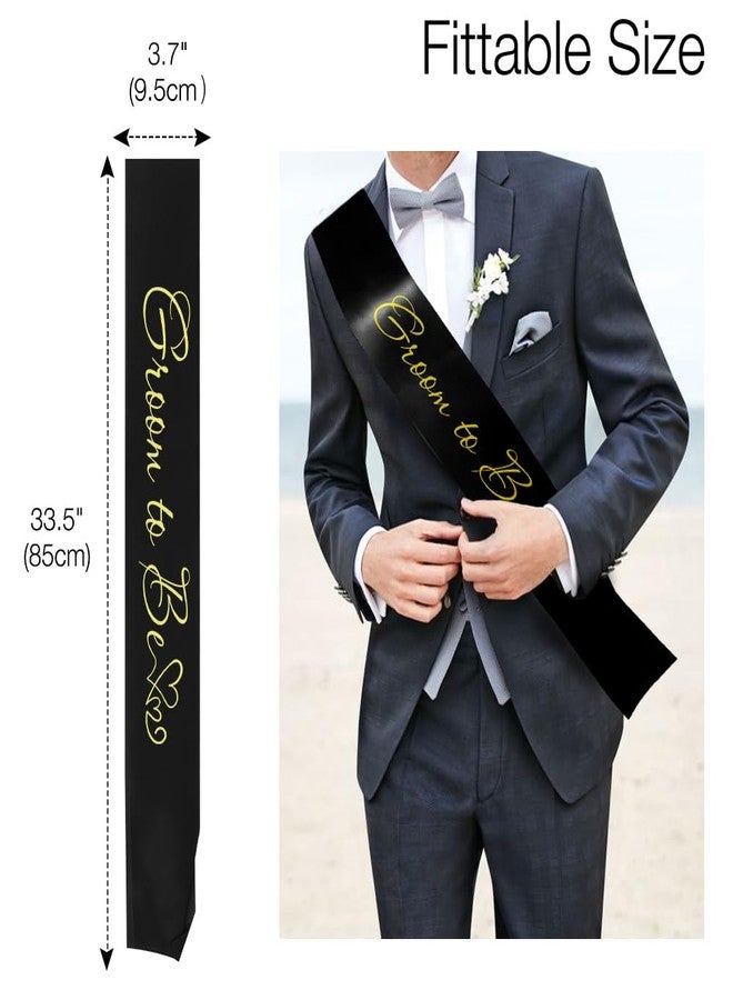 OALCQ Groom to Be Sash Groom Sash for The Bachelor Party Decorations Bachelor Party Accessories Groom Gifts Bride and Groom Ash Bachelor Party Ash Bachelor Party Favors for Men Bridesmaid Proposal Gifts - Image 2
