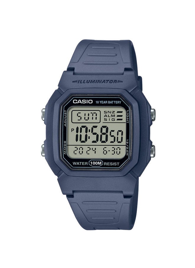 CASIO - Resin Digital Watch W-800H-2AVDF - Image 1