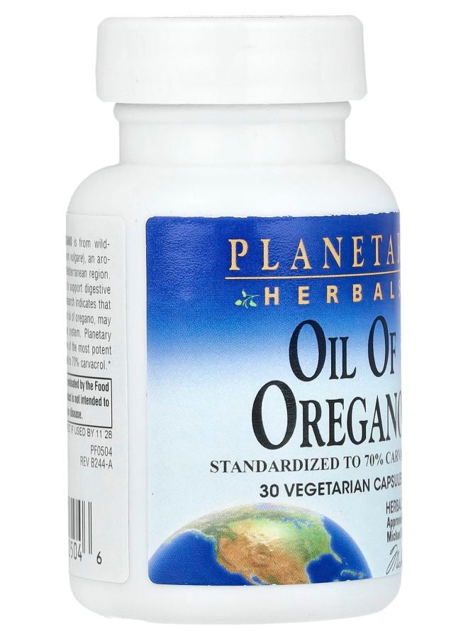 PLANETARY HERBALS زيت الأوريجانو 45 ملغ 30 كبسولة نباتية - Image 2