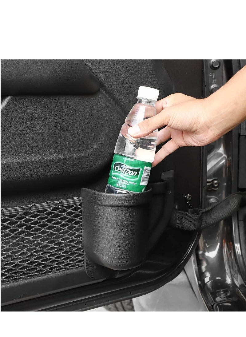 Captaintech Door Side Insert Organizer Box, Pockets Storage Front Net Tray Interior Accessories Compatible with 2018-2023 Jeep Wrangler JL JLU& 2020 2021 2022 2023 Gladiator JT  - Image 4