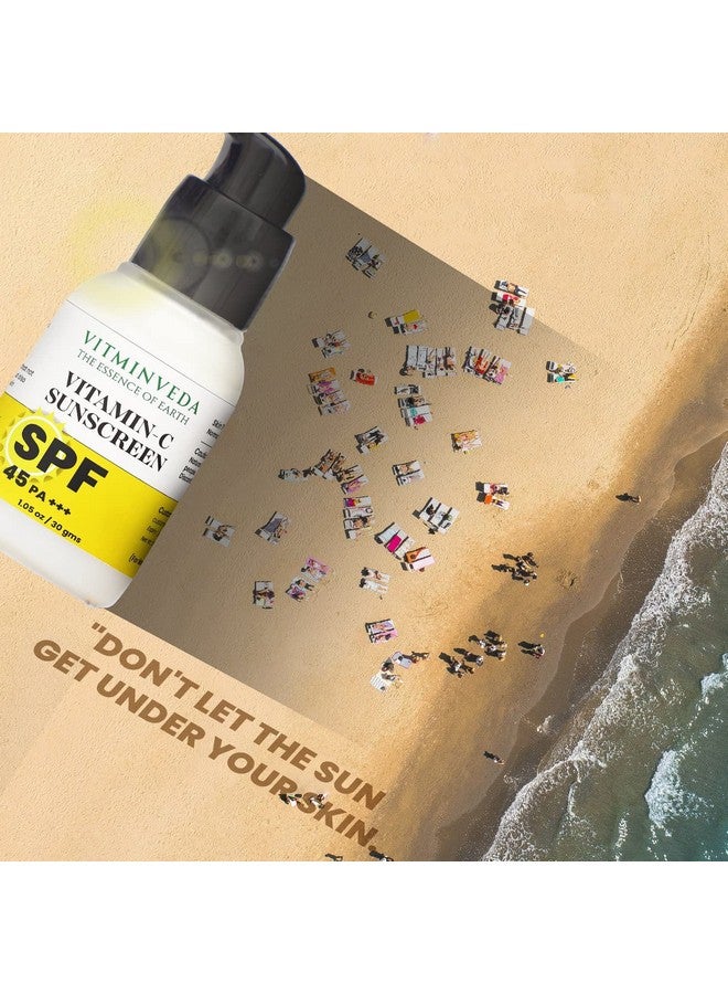 VITMINVEDA Sunscreen SPF 45 PA+++ | Lightweight With Multi-Vitamins, No White Cast, Broad Spectrum | 30 ml - Image 2