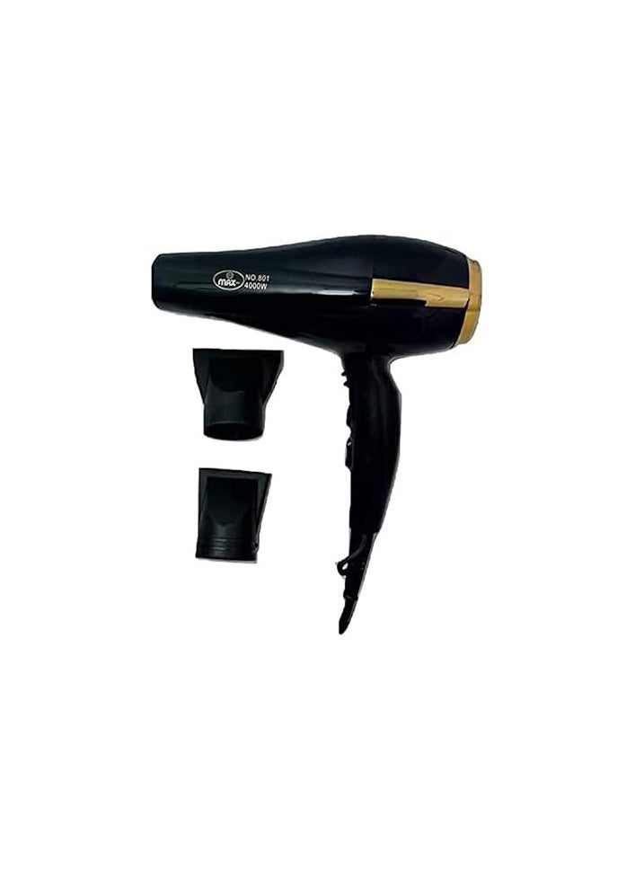 Max Hair Dryer: MAX-801, by Max, Black, 3000.0 Watt  - Image 1