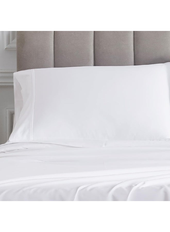 Linen Closet Egyptian Cotton Arctic White Standard Pillow Case  - Image 3