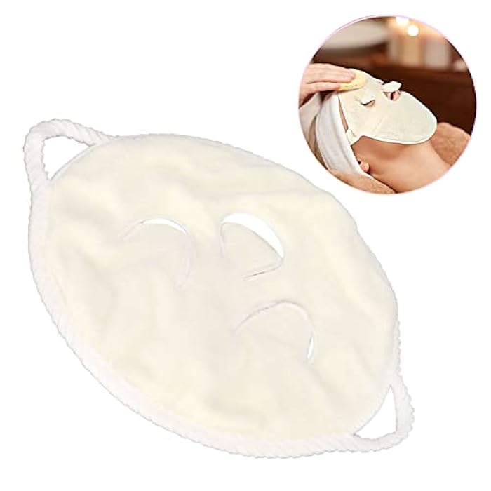 Brrnoo Heated Compress Towel for Spa Facial Steaming, Reusable Warming Face Mask with Cooling Eye Mask Function Migraine Relaxation Set - Image 5