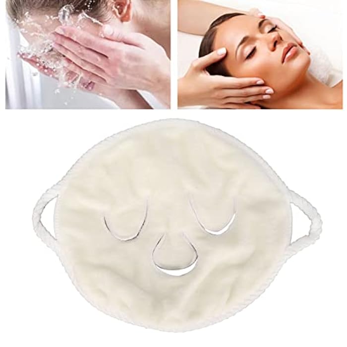 Brrnoo Heated Compress Towel for Spa Facial Steaming, Reusable Warming Face Mask with Cooling Eye Mask Function Migraine Relaxation Set - Image 3