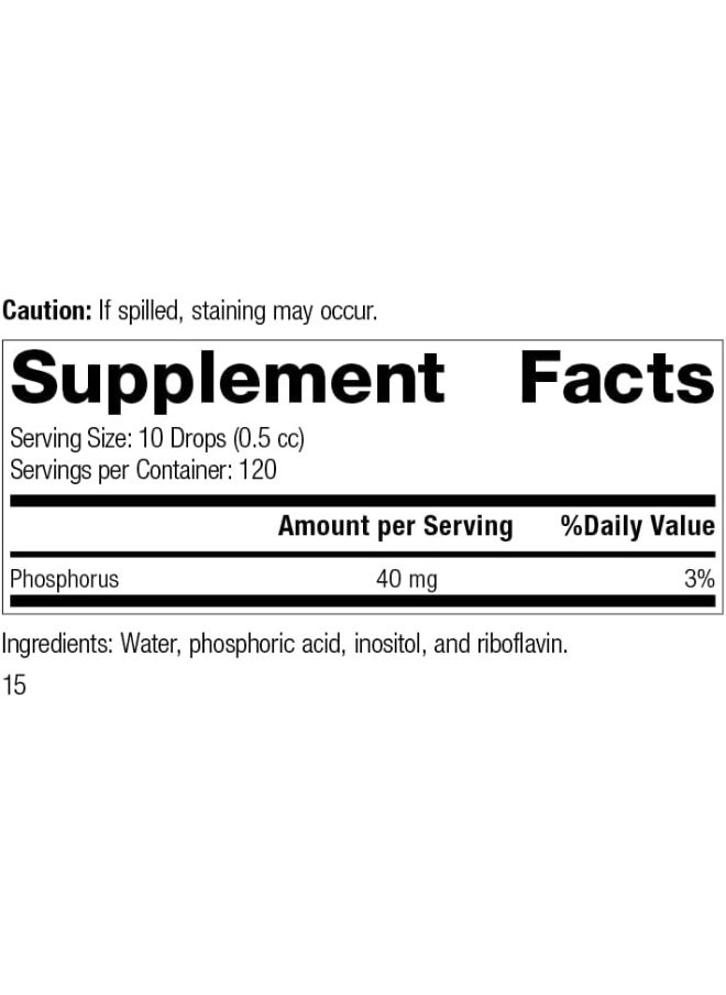 Standard Process Standard Process Phosfood Liquid - Whole Food Bone Health and Bone Support, Phosphorus Supplements with Inositol and Riboflavin - 2 fl. oz.  - Image 5