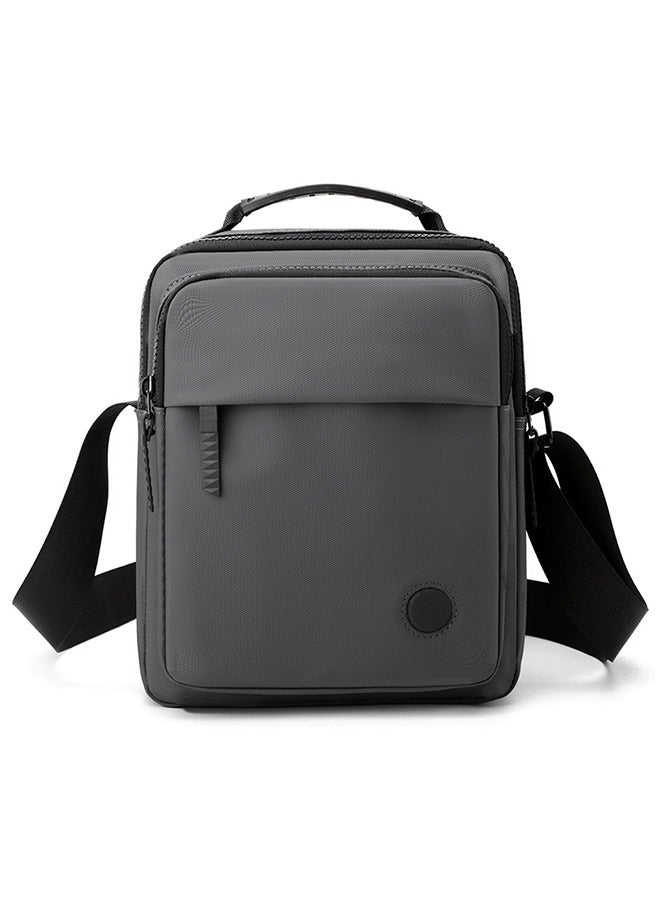 Crossbody Handbag | Waterproof Pu Casual Simple Shoulder Bag | Ultralight Pu Storage Bag | Anti-Theft Multi-Pocket Design Backpack | Adjustable Shoulder Strap | Business Casual Gray - Image 1